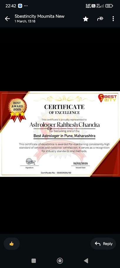 Rakkesh Chandra : Astrology